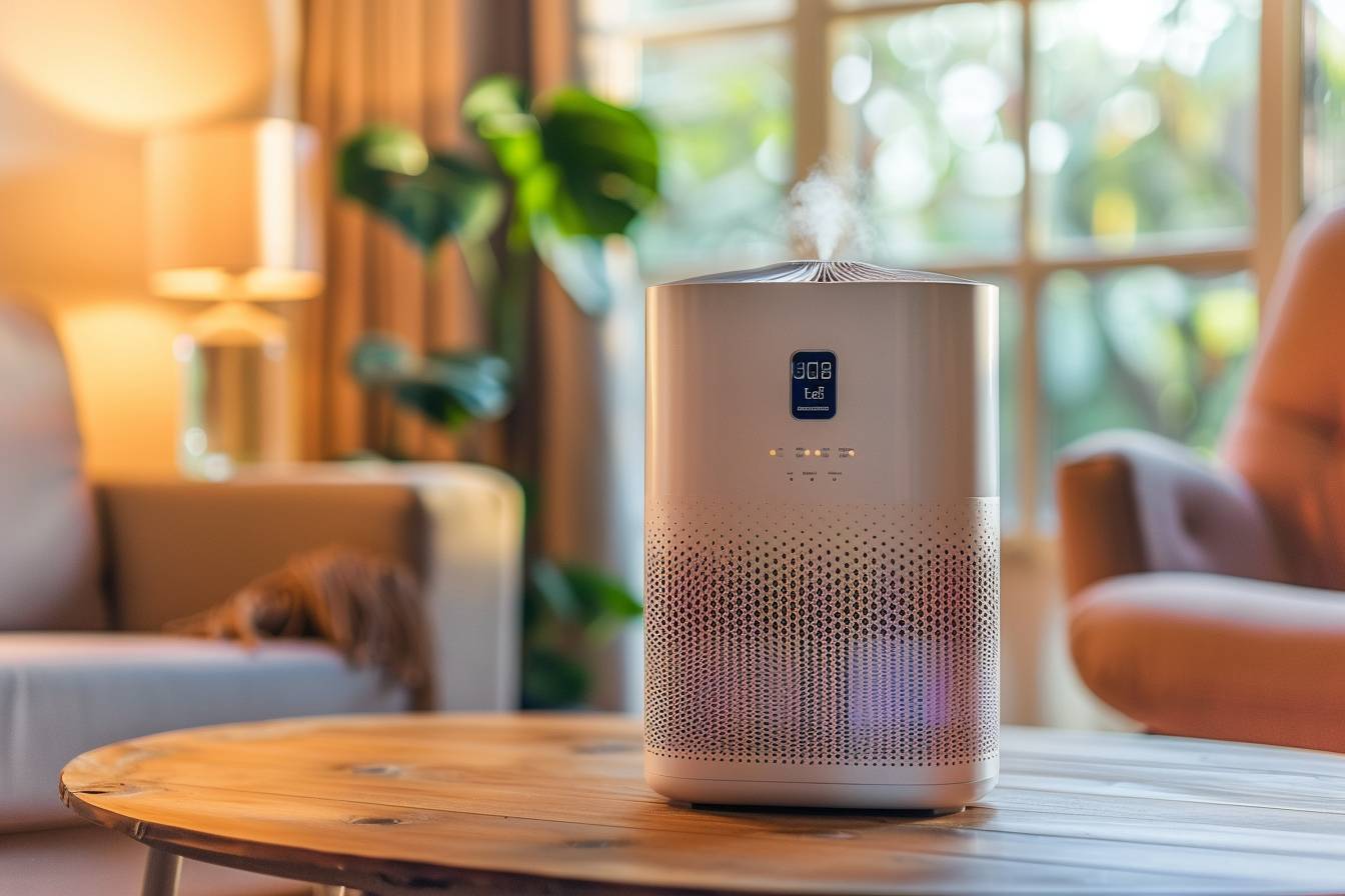Maison bien ventilée avec fenêtres ouvertes et plantes