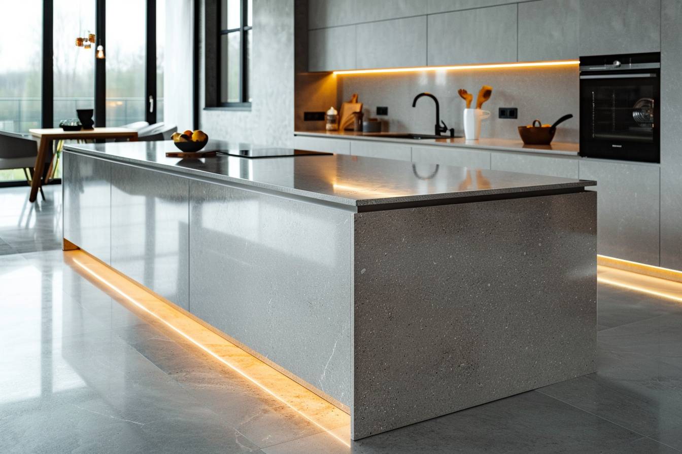 Cuisine moderne avec des éléments tendance et inspirants  
Aménagement de cuisine stylé pour votre maison actuelle
