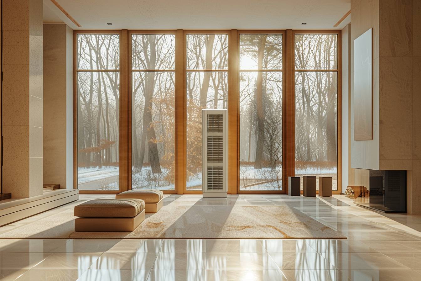 Maison moderne sans ventilation pour bien-être optimal