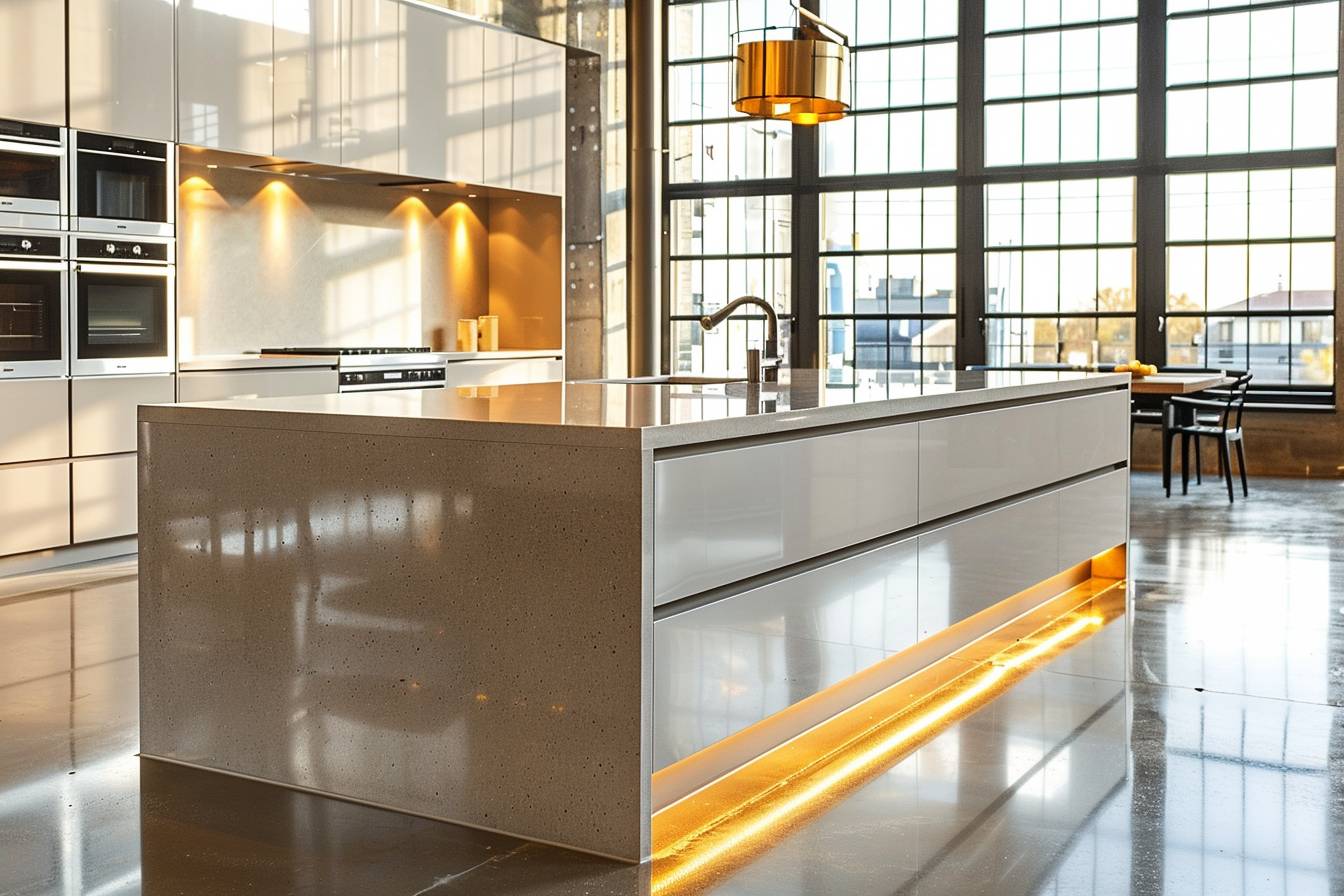 Cuisine moderne avec des éléments tendance et inspirants