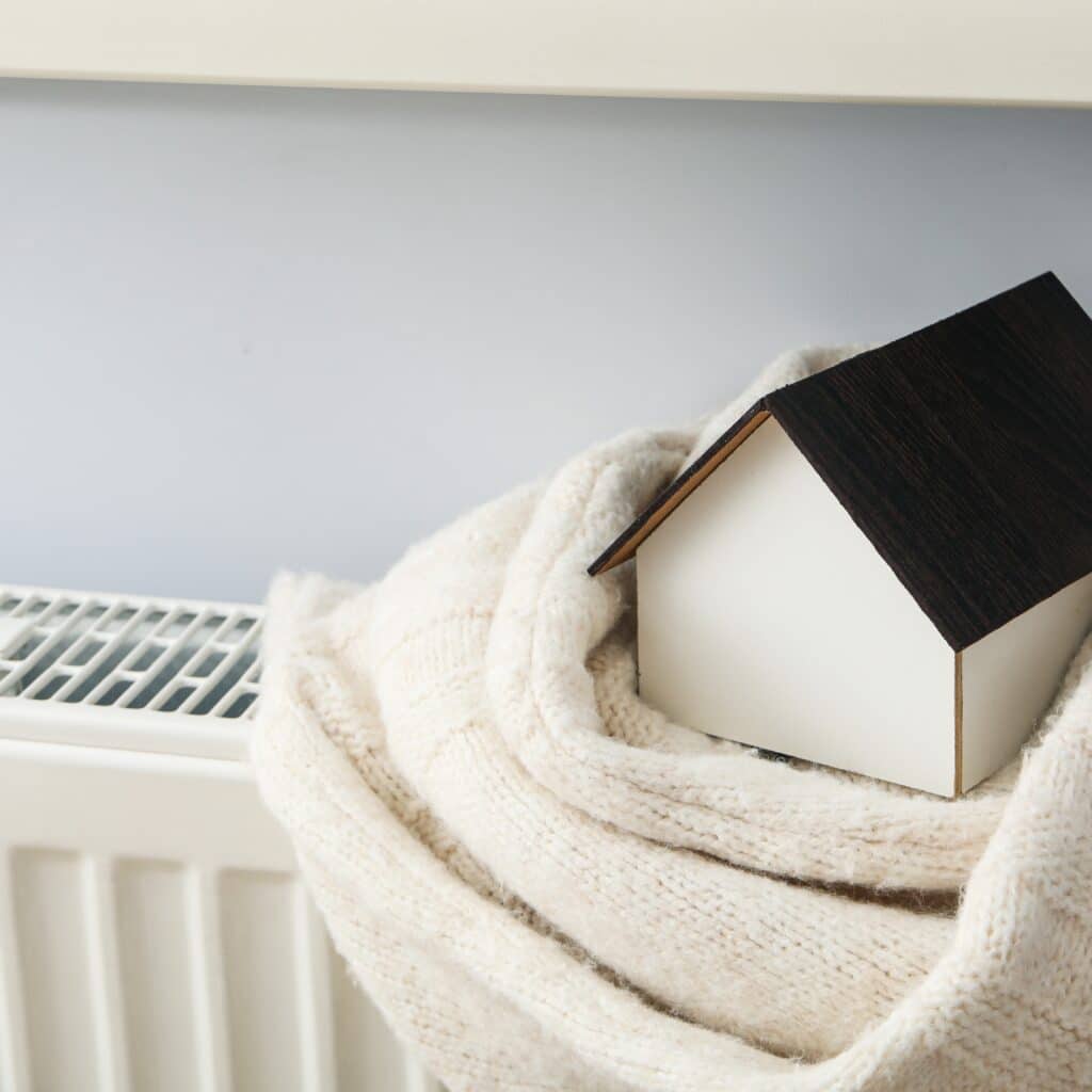 start of the heating season concept, providing heat in the house